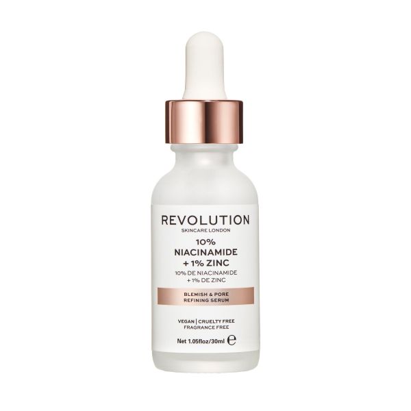 ,Revolution Skincare, 10% Niacinamide and 1% Zinc Blemish & Pore Serum
