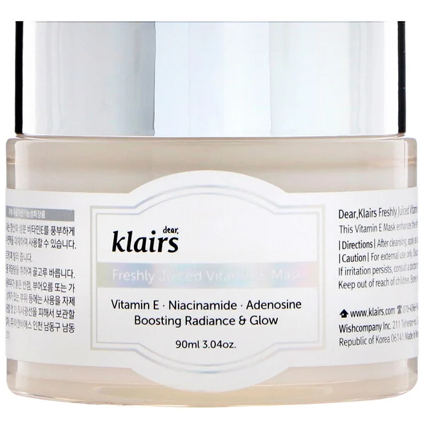 Dear, Klairs, Freshly Juiced Vitamin E Beauty Mask, Dear, Klairs, Freshly Juiced Vitamin E Beauty Mask