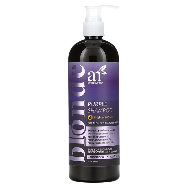 Artnaturals, Purple Shampoo artnaturals, Purple Shampoo, For Blonde & Bleached Hair