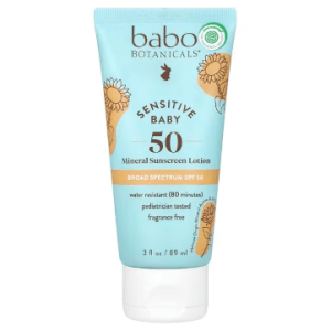 Babo Botanicals, Baby Skin, Mineral Sunscreen Lotion, SPF 50