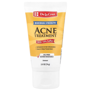 De La Cruz, Acne Treatment Ointment with 10% Sulfur, Maximum Strength