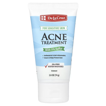De La Cruz, Acne Treatment Ointment with 5% Sulfur, Maximum Strength De La Cruz, Acne Treatment Ointment with 5% Sulfur, Maximum Strength