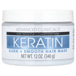 Advanced Clinicals, Keratin, Sleek + Smooth Hair Mask